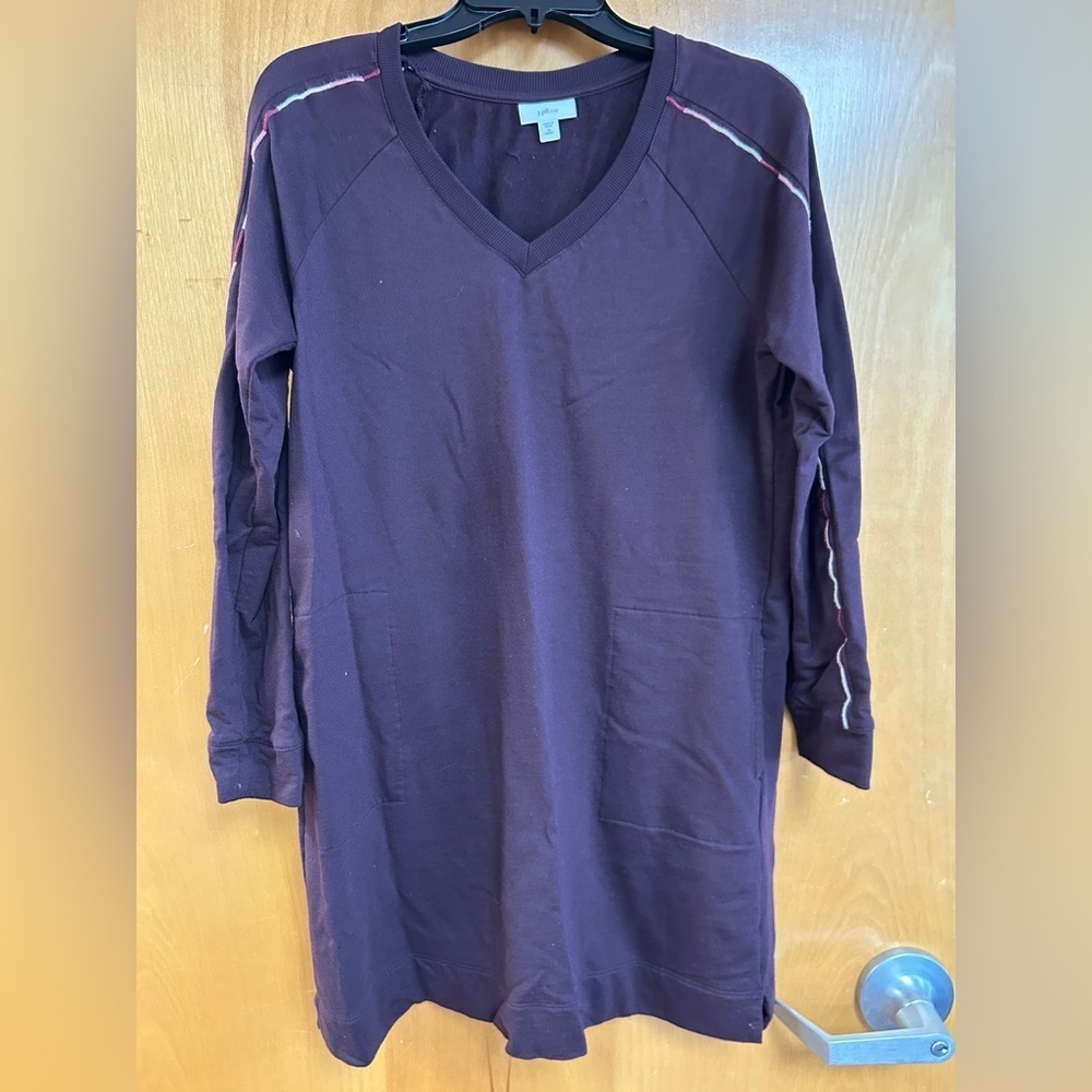 J.Jill Fit V-Neck Tunic Dress - Medium Petite